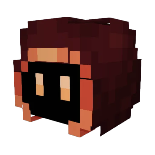 ItsAK07 Minecraft avatar head, 3D render
