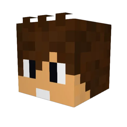 ItsANilluSioN Minecraft avatar head, 3D render