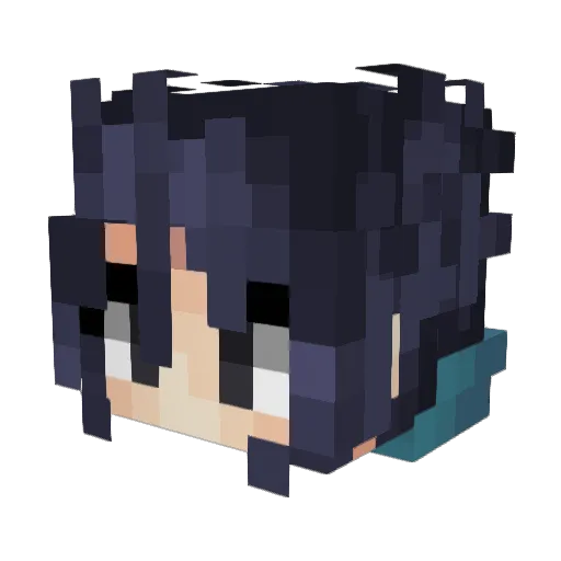 ItsAeryy Minecraft avatar head, 3D render