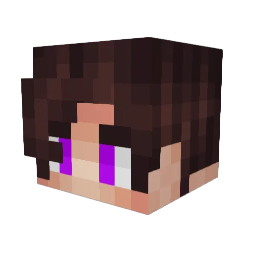 ItsAether Minecraft avatar head, 3D render