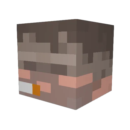 ItsAffinity Minecraft avatar head, 3D render