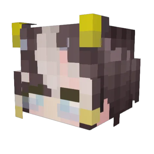 ItsAkindo Minecraft avatar head, 3D render
