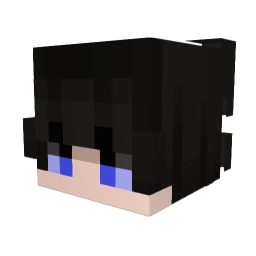 ItsAkki Minecraft avatar head, 3D render