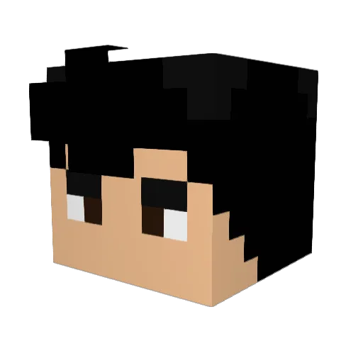 ItsAlan25 Minecraft avatar head, 3D render