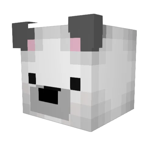 ItsAlces Minecraft avatar head, 3D render
