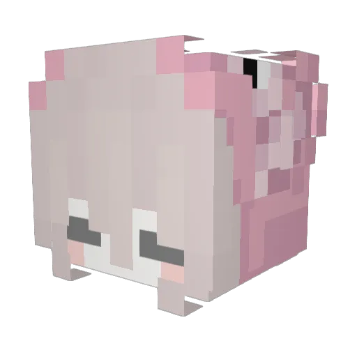 ItsAlexa_ Minecraft avatar head, 3D render