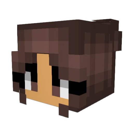 ItsAlicee Minecraft avatar head, 3D render