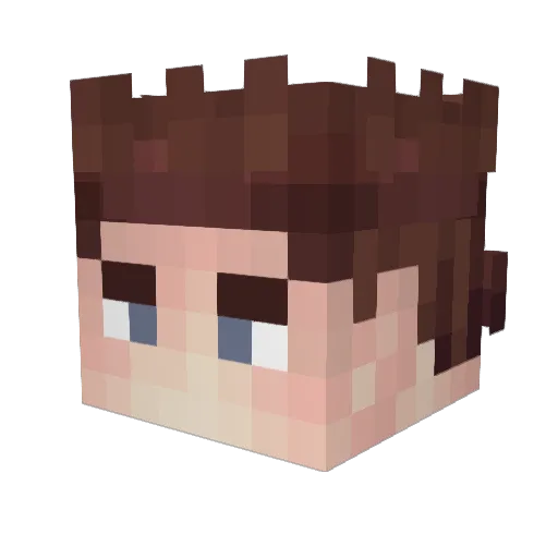 ItsAlpen Minecraft avatar head, 3D render