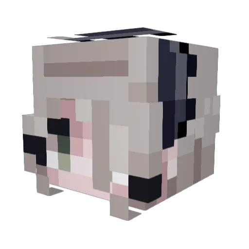 ItsAltia Minecraft avatar head, 3D render