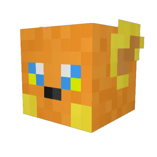 ItsAlv Minecraft avatar head, 3D render