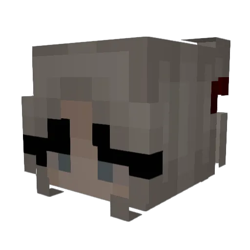 ItsAlyssa Minecraft avatar head, 3D render