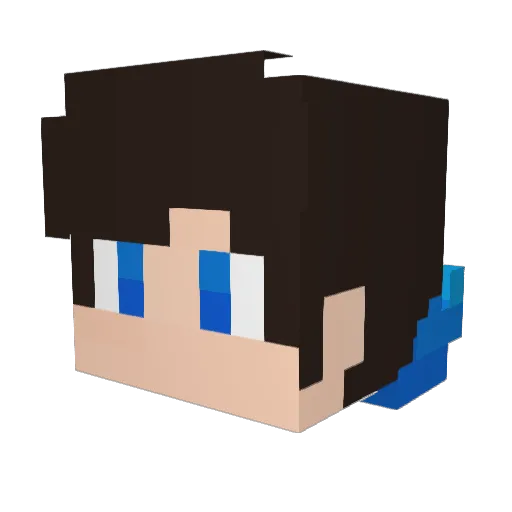 ItsAmorim Minecraft avatar head, 3D render