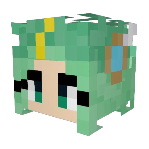 ItsAnKy Minecraft avatar head, 3D render