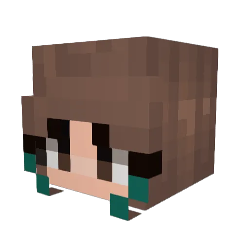 ItsAnnaMc Minecraft avatar head, 3D render
