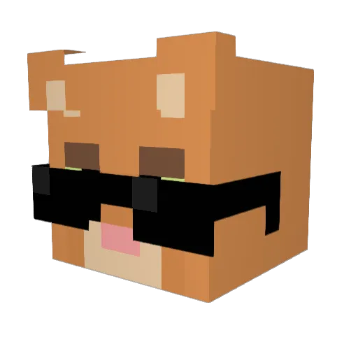 ItsAntix Minecraft avatar head, 3D render