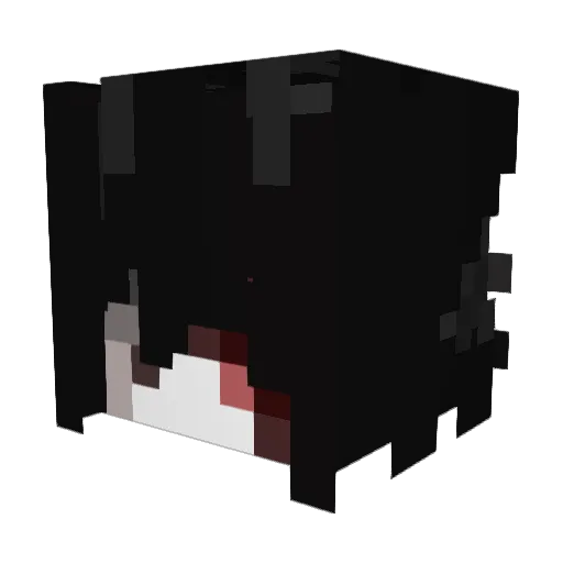 ItsAnyya Minecraft avatar head, 3D render
