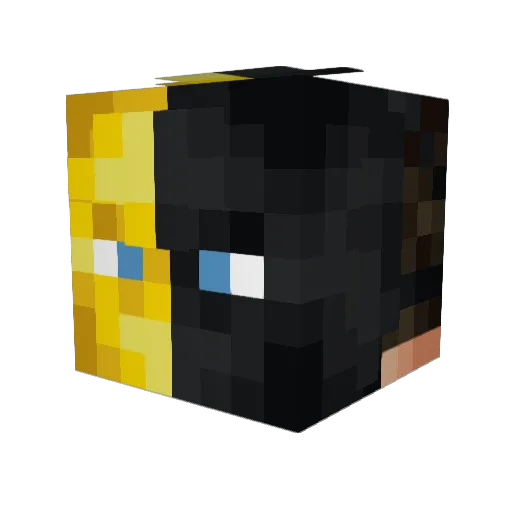 ItsArrzee Minecraft avatar head, 3D render