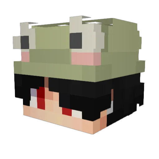 ItsAsa_ Minecraft avatar head, 3D render