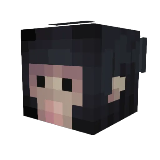 ItsAtmos Minecraft avatar head, 3D render