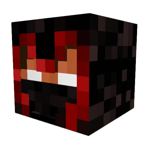 ItsAtrX Minecraft avatar head, 3D render