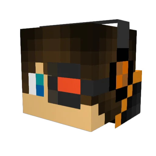 ItsAustin1 Minecraft avatar head, 3D render