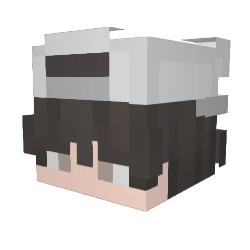 ItsAxeral Minecraft avatar head, 3D render