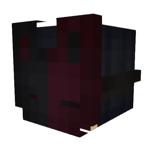 ItsAyyan Minecraft avatar head, 3D render