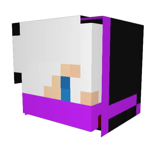 ItsAzgar Minecraft avatar head, 3D render