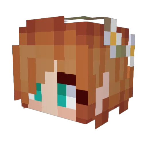 ItsB4mbi Minecraft avatar head, 3D render