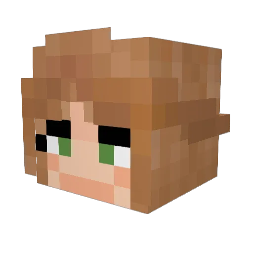 ItsBasti1 Minecraft avatar head, 3D render