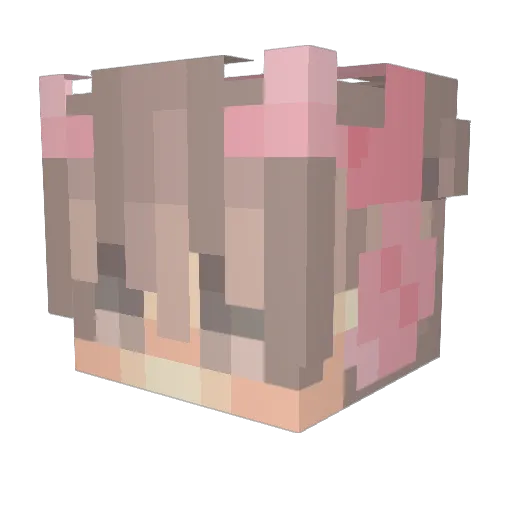 ItsBeanzy Minecraft avatar head, 3D render