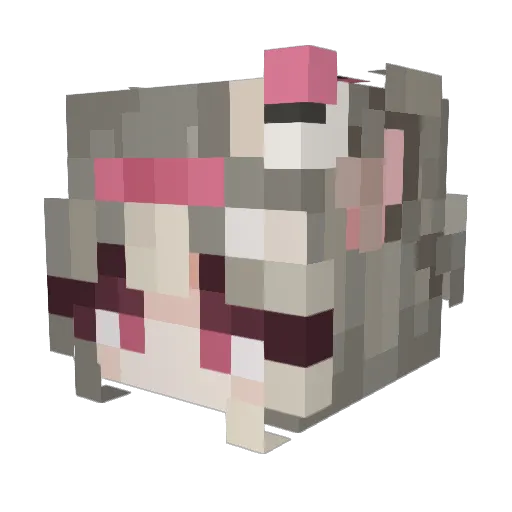 ItsBeenABadDay Minecraft avatar head, 3D render