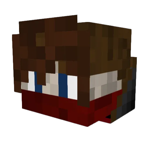 ItsBenn0 Minecraft avatar head, 3D render