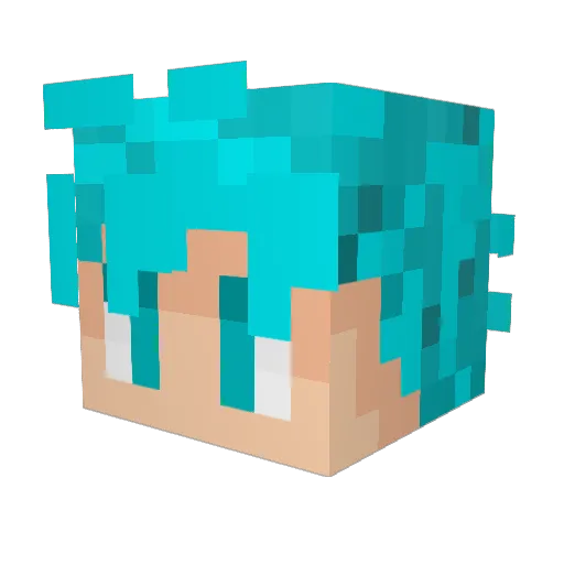 ItsBennnn Minecraft avatar head, 3D render