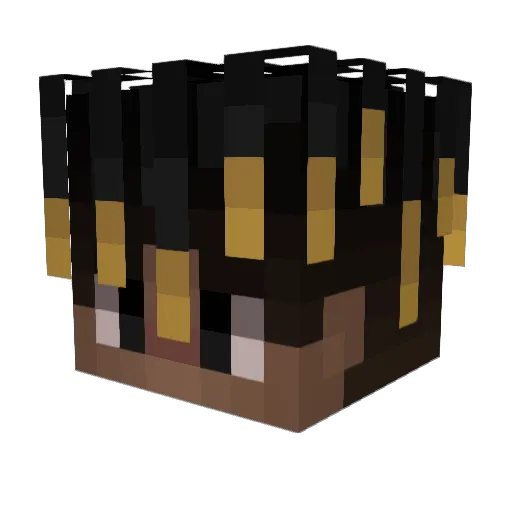 ItsBezza Minecraft avatar head, 3D render