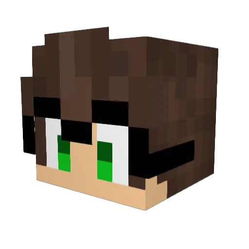ItsBigBrenda Minecraft avatar head, 3D render