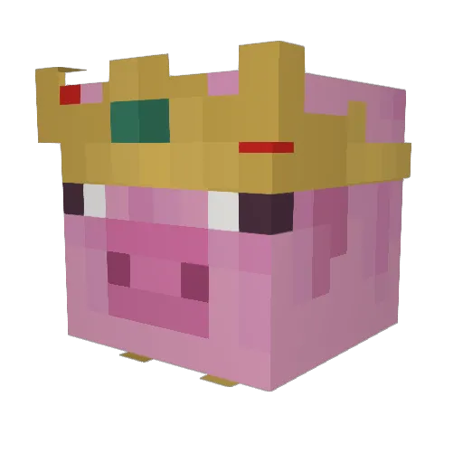 ItsBigChina Minecraft avatar head, 3D render