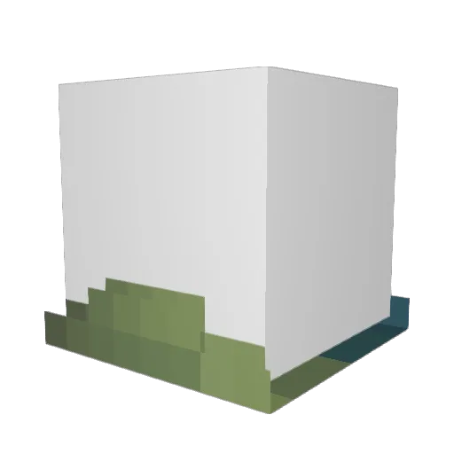 ItsBigRick Minecraft avatar head, 3D render