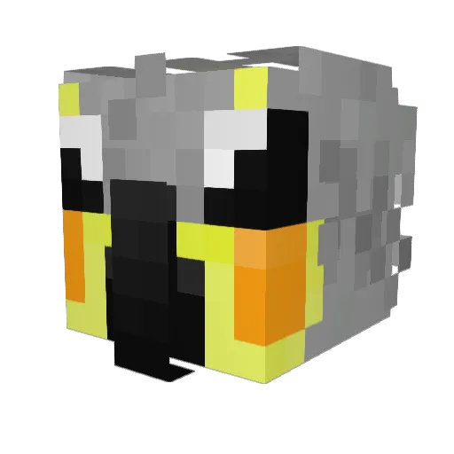 ItsBirbMF Minecraft avatar head, 3D render
