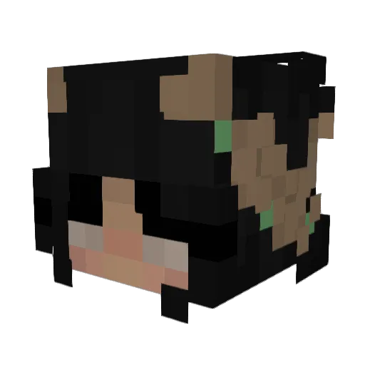 ItsBl1ss Minecraft avatar head, 3D render