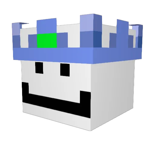 ItsBl4de_ Minecraft avatar head, 3D render