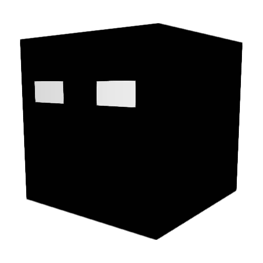 ItsBlackzzz Minecraft avatar head, 3D render