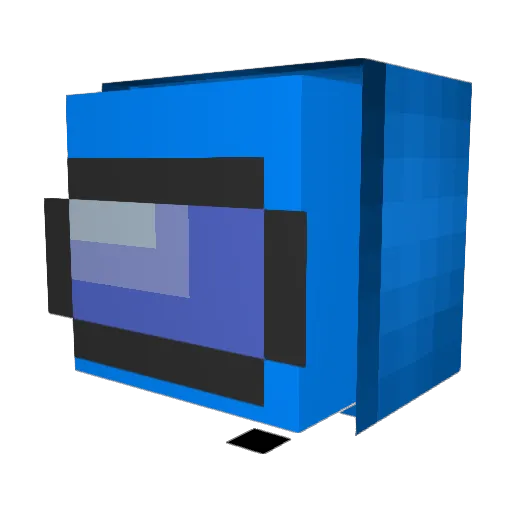 ItsBlooish Minecraft avatar head, 3D render