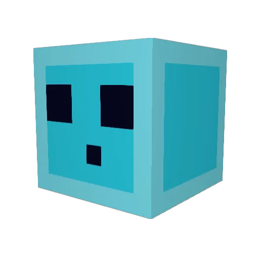 ItsBlueSpeed Minecraft avatar head, 3D render