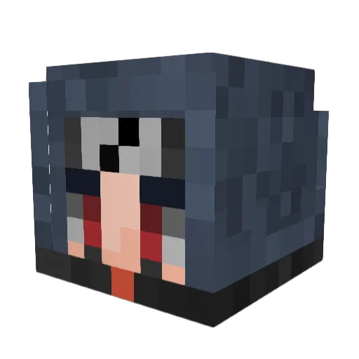 ItsBop Minecraft avatar head, 3D render