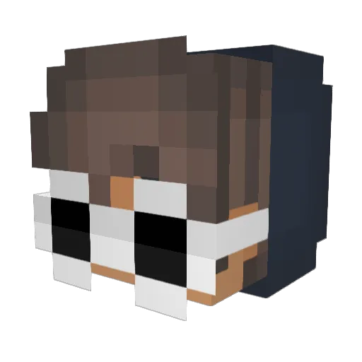 ItsBrockie Minecraft avatar head, 3D render
