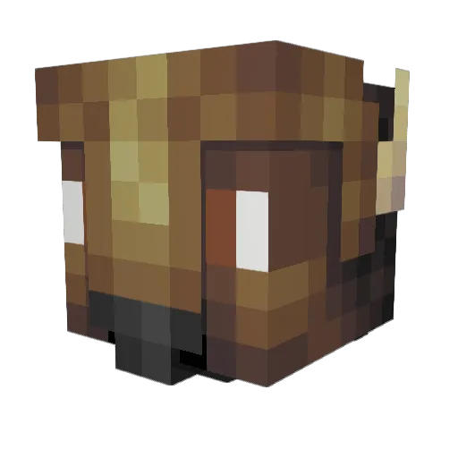 ItsBuffy09 Minecraft avatar head, 3D render