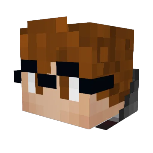 ItsCOMPL3X Minecraft avatar head, 3D render