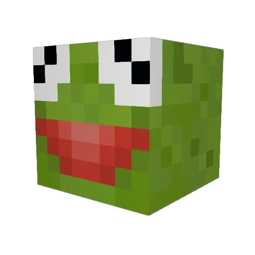 ItsCam123 Minecraft avatar head, 3D render