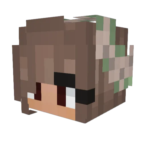 ItsCansu Minecraft avatar head, 3D render
